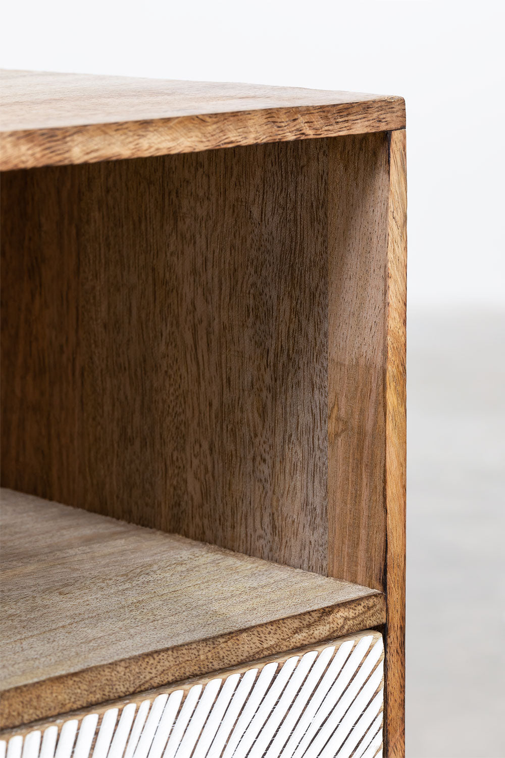 Kaobany Mango Wood Nightstand
