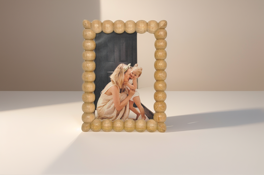 Handcrafted Wooden Bubbles Photo Frame 15x20 cm