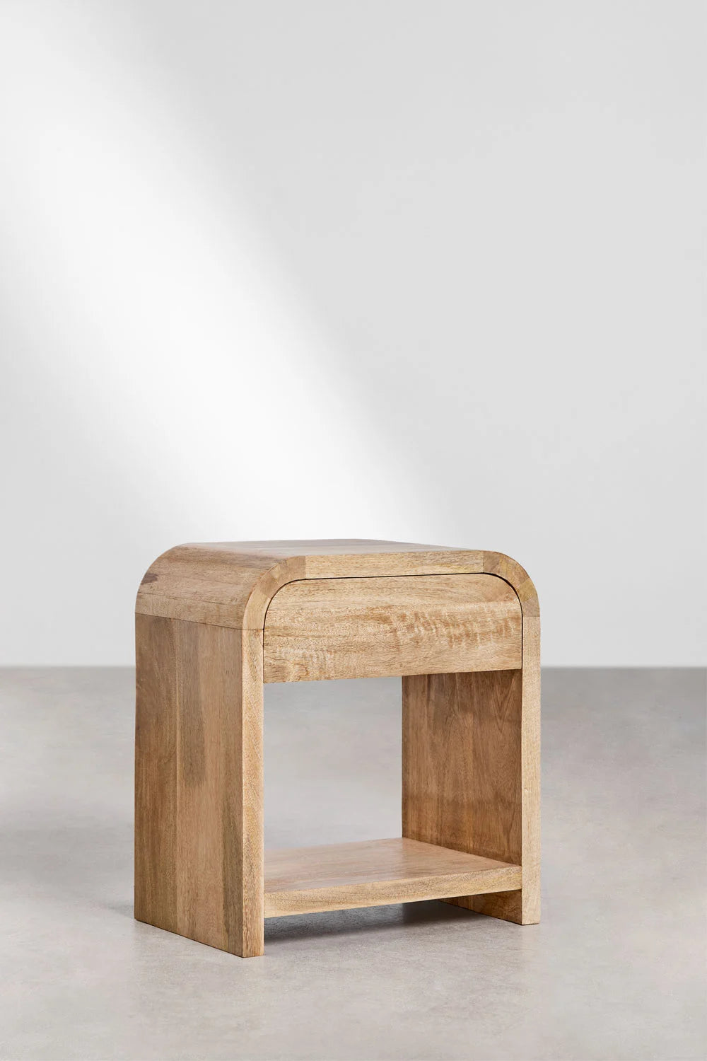Shelby Mango Wood & MDF Bedside Table