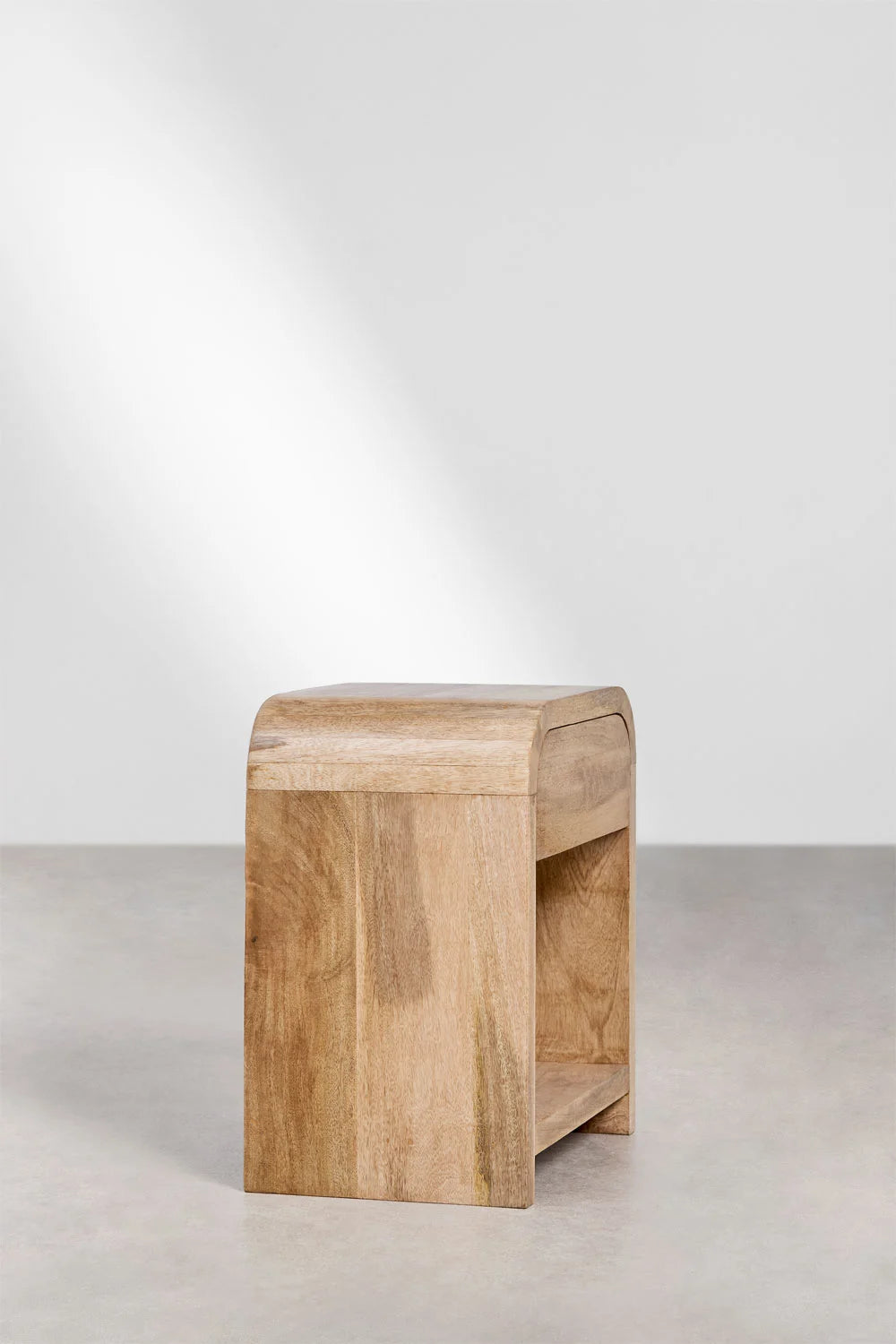 Shelby Mango Wood & MDF Bedside Table