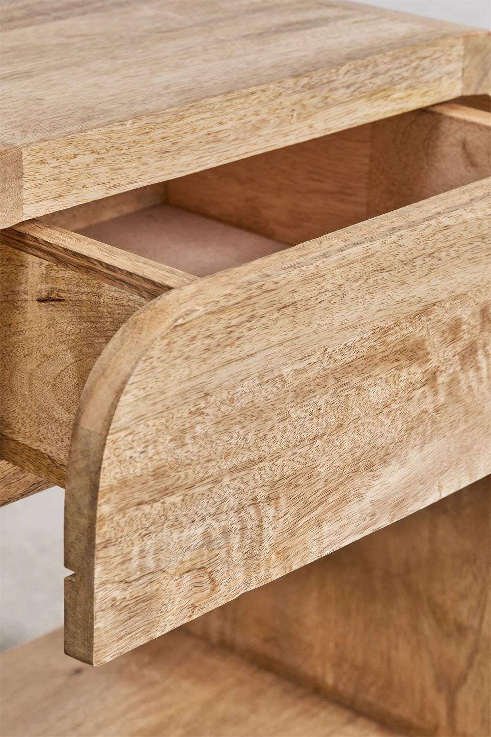 Shelby Mango Wood & MDF Bedside Table