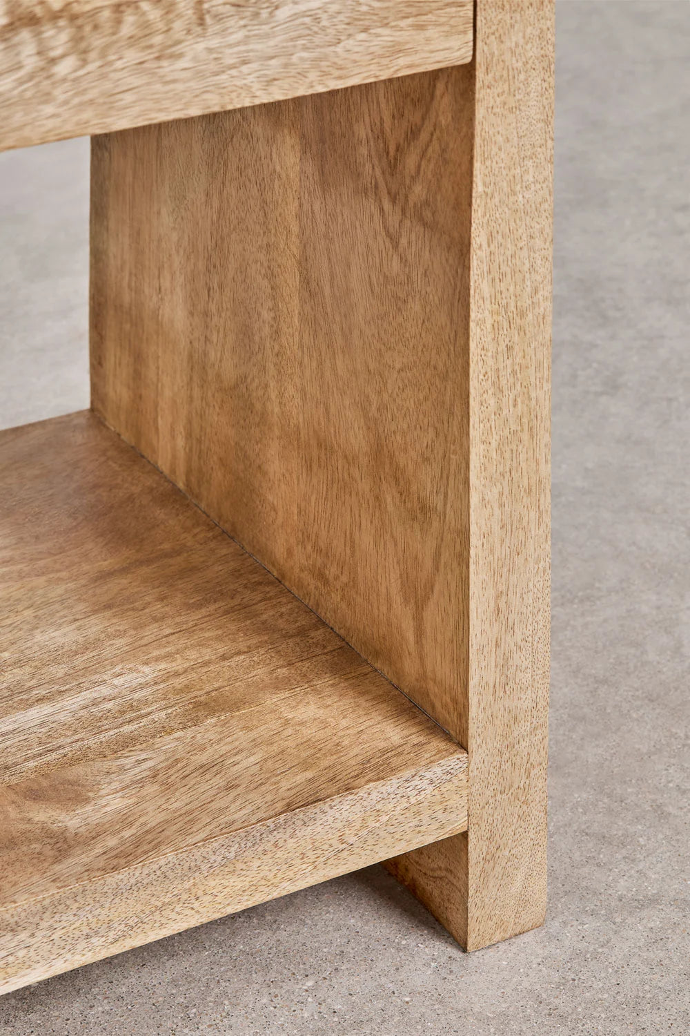 Shelby Mango Wood & MDF Bedside Table