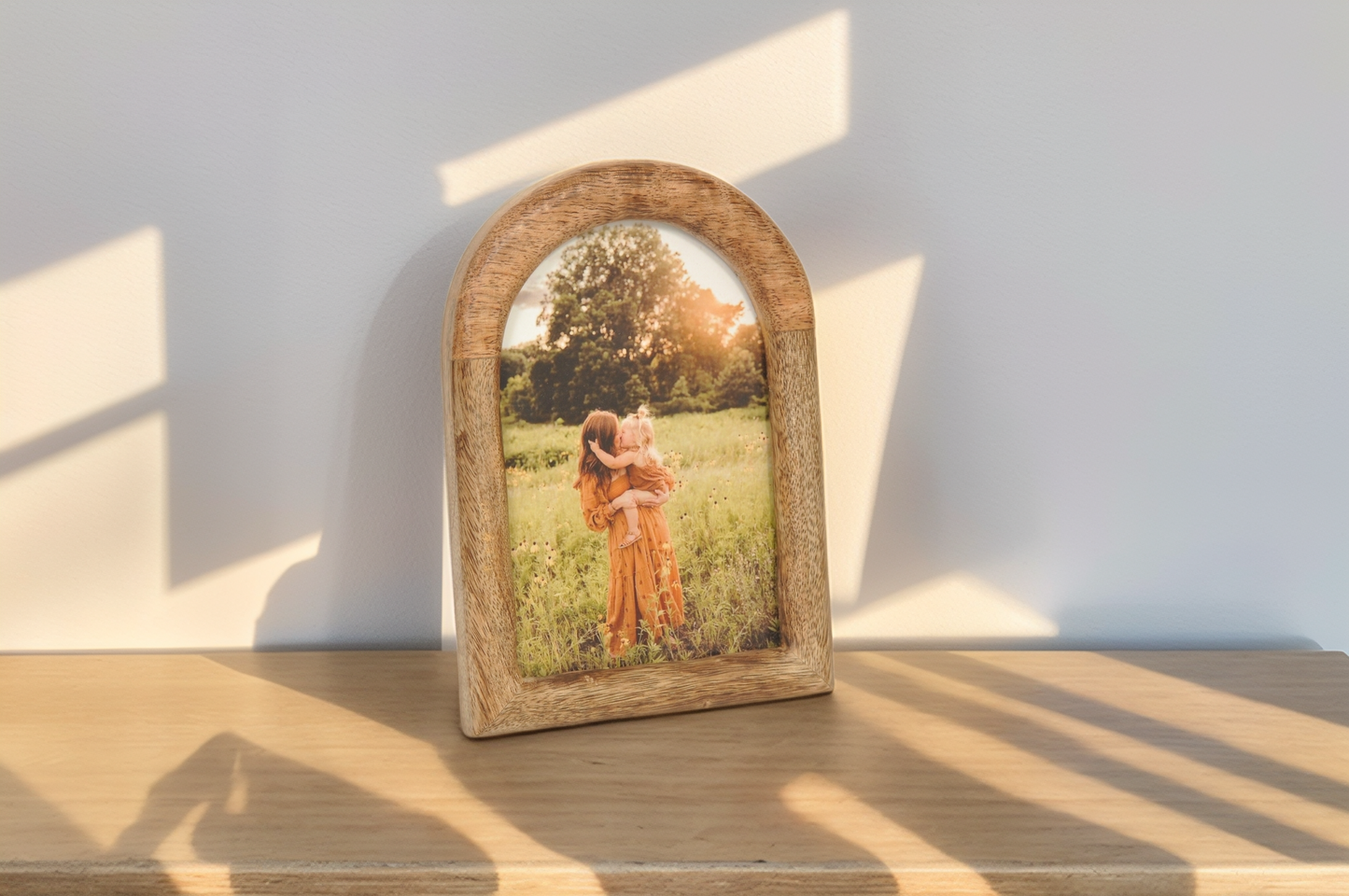 Handcrafted Wooden Arch Photo Frame 12x17 cm
