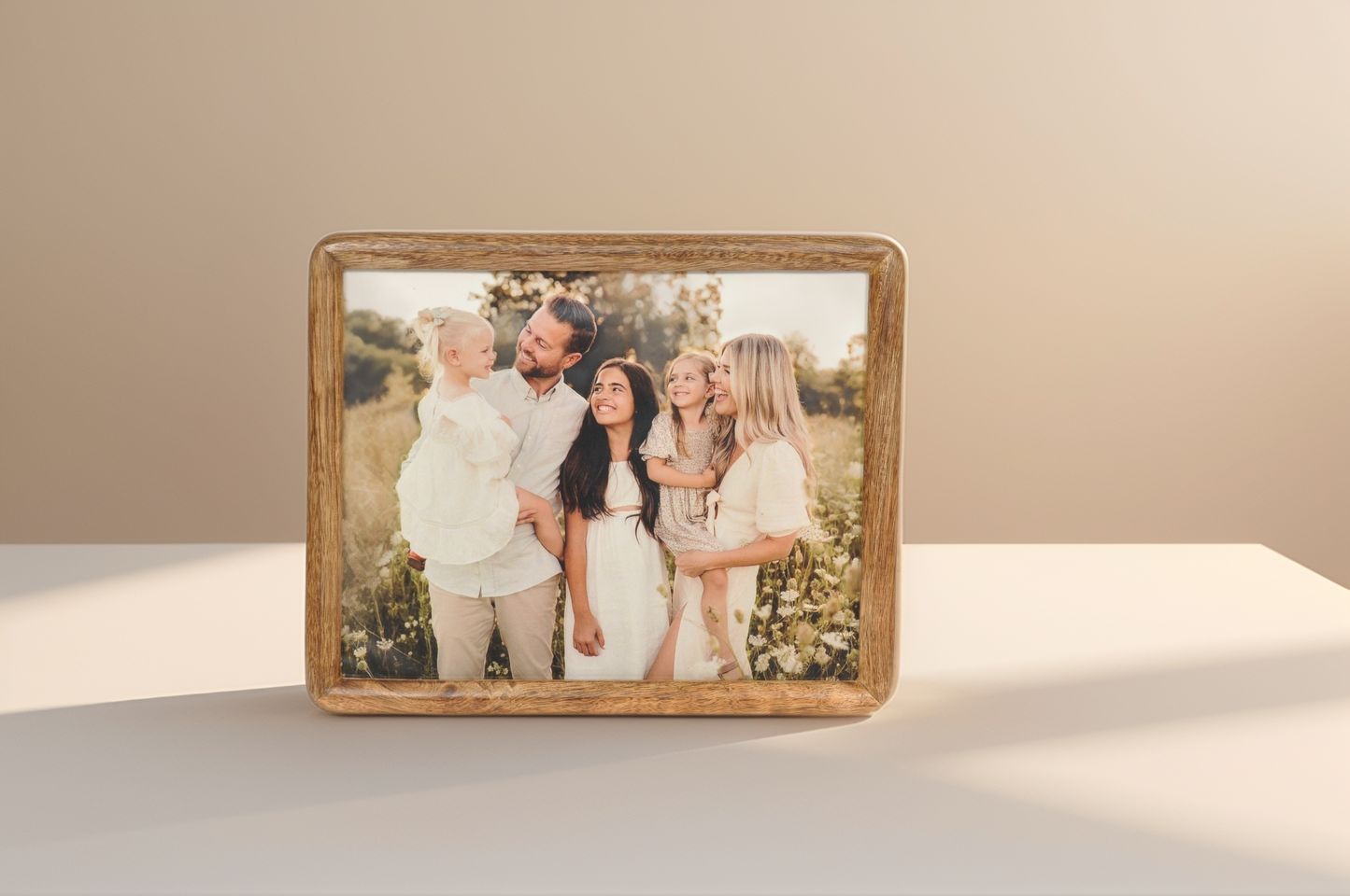 Handcrafted Wooden Photo Frame 22x27 cm