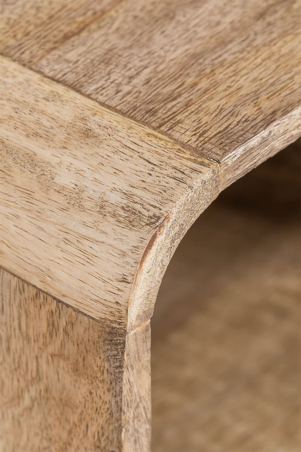 Yulara mango wood bedside table with storage