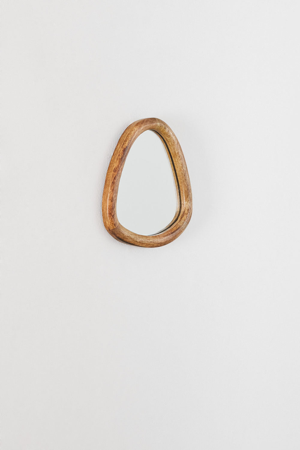 Gabael Organic Mango Wood Wall Mirror (25x22 cm)