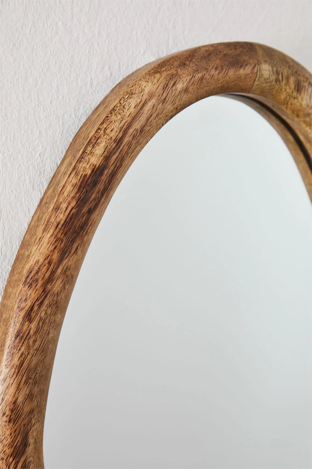 Gabael Organic Mango Wood Wall Mirror (25x22 cm)