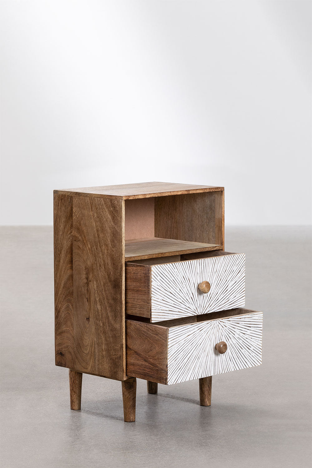 Kaobany Mango Wood Nightstand