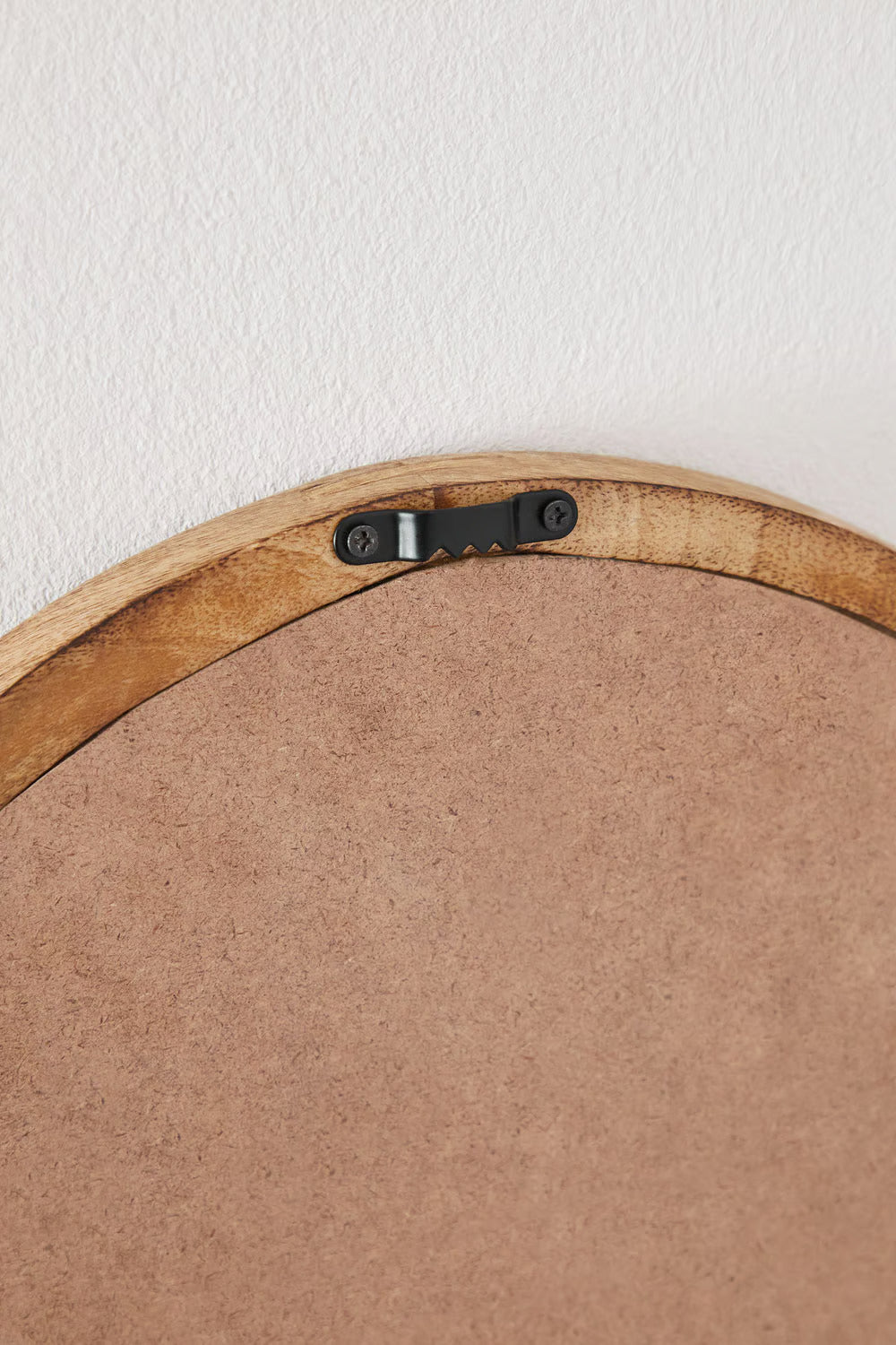 Munya oval mango wood wall mirror