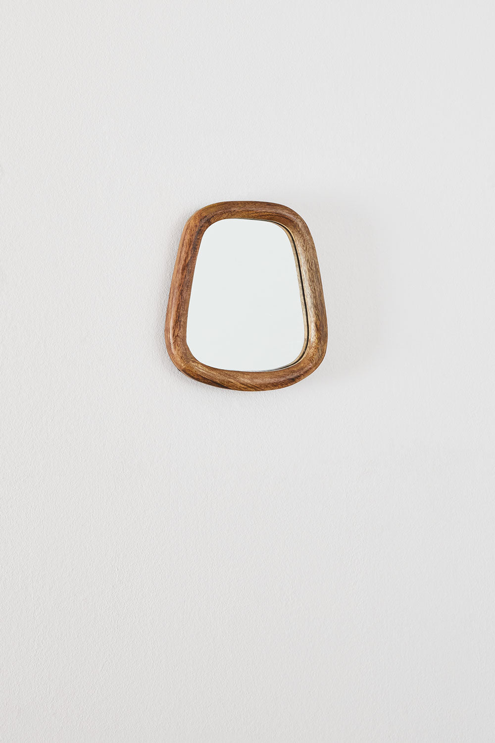 Gabael Rectangular Mango Wood Wall Mirror (19x22 cm)