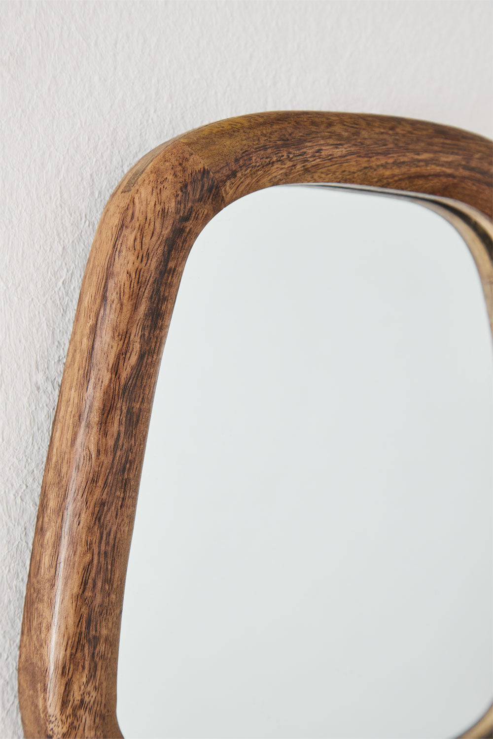 Gabael Rectangular Mango Wood Wall Mirror (19x22 cm)