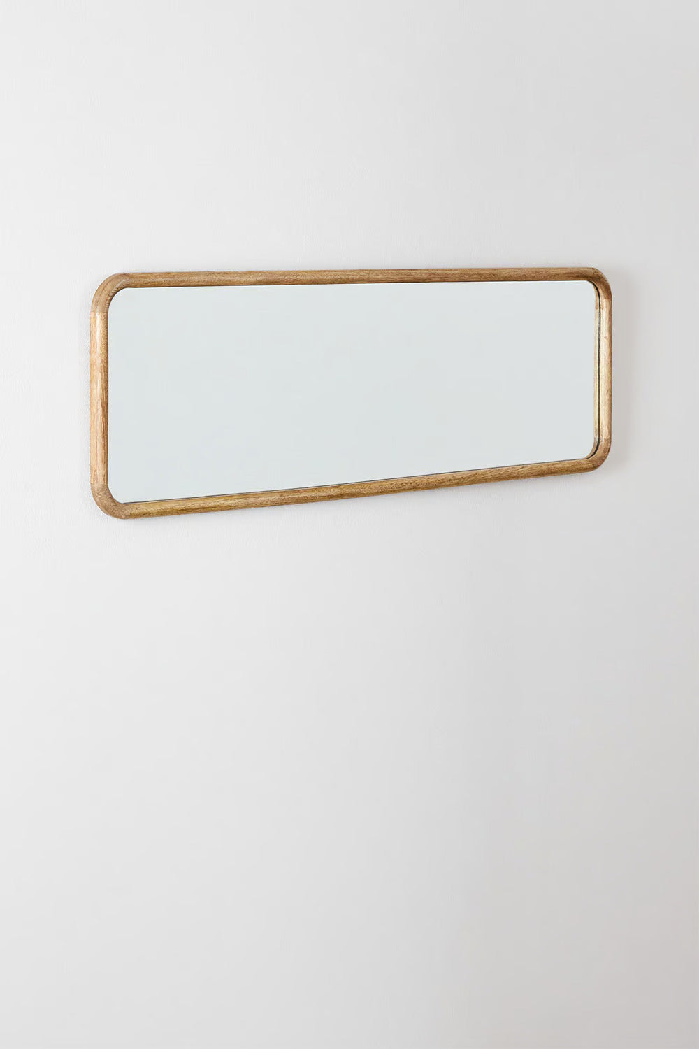 Rectangular wall mirror in mango wood (36.5x115 cm) Mirtzia