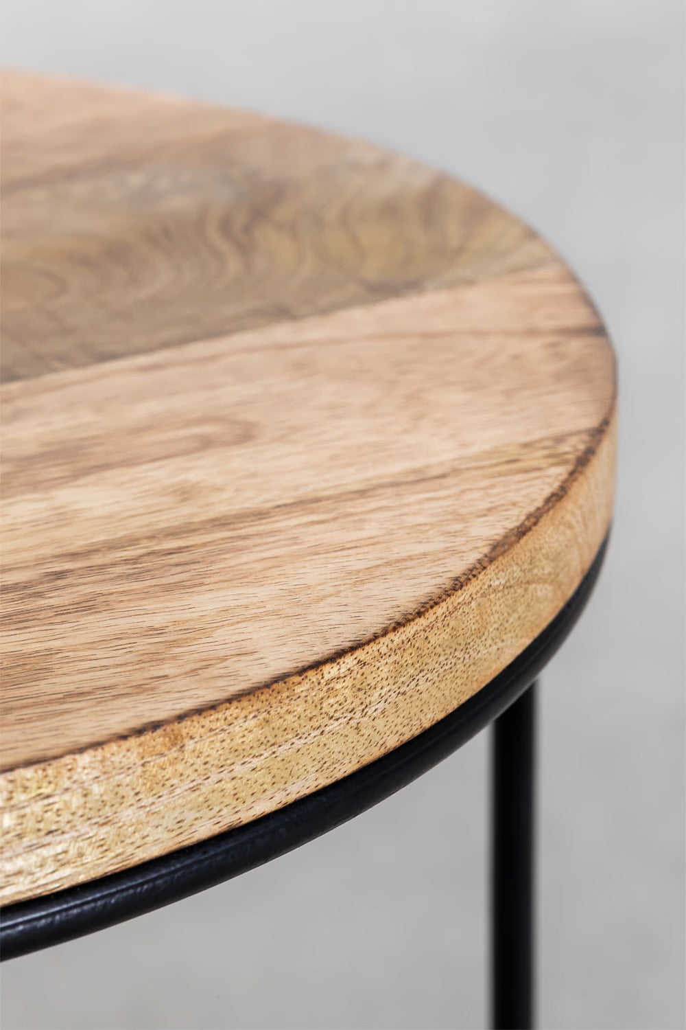 Round side table in mango wood (Ø30 cm) Tannam