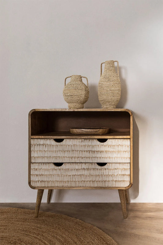Yulara mango wood chest of drawers